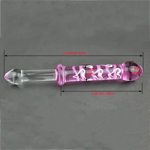 Female Crystal Glass Dildo Wand