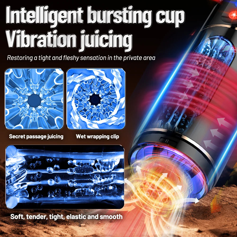 Men's Masturbator Intelligent Voice Penis Training Vibrator