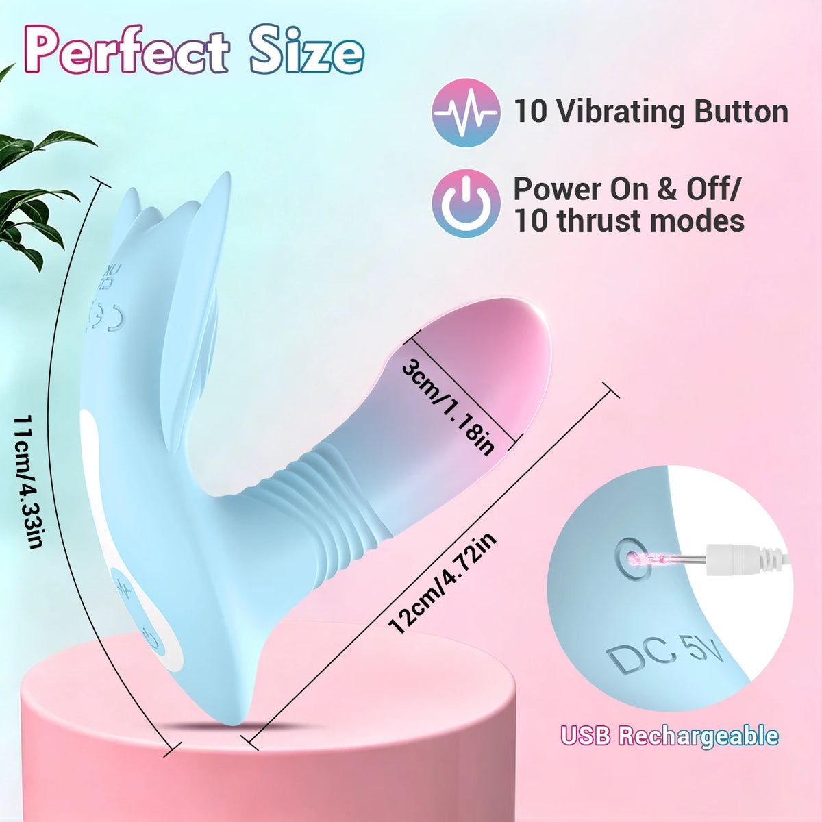 Wearable APP Control Female Vagina Vibrator G Spot Clitoris Stimulator