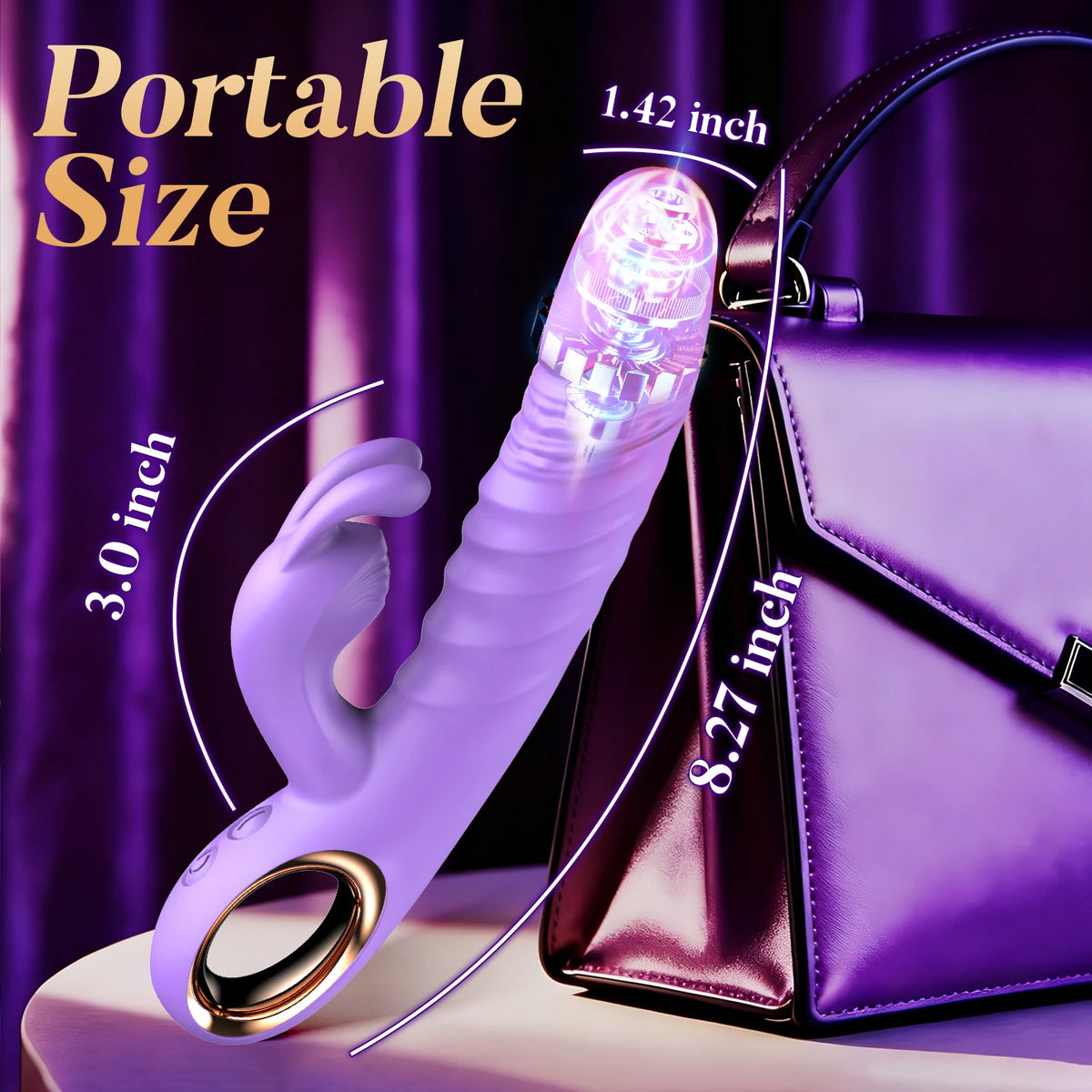 Thrusting Swing Handheld Rabbit Vibrator