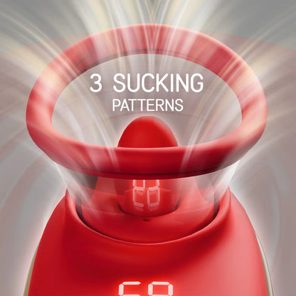 Automatic Female Sucking Licking Vibrator 9 Speed Clitoral Stimulator