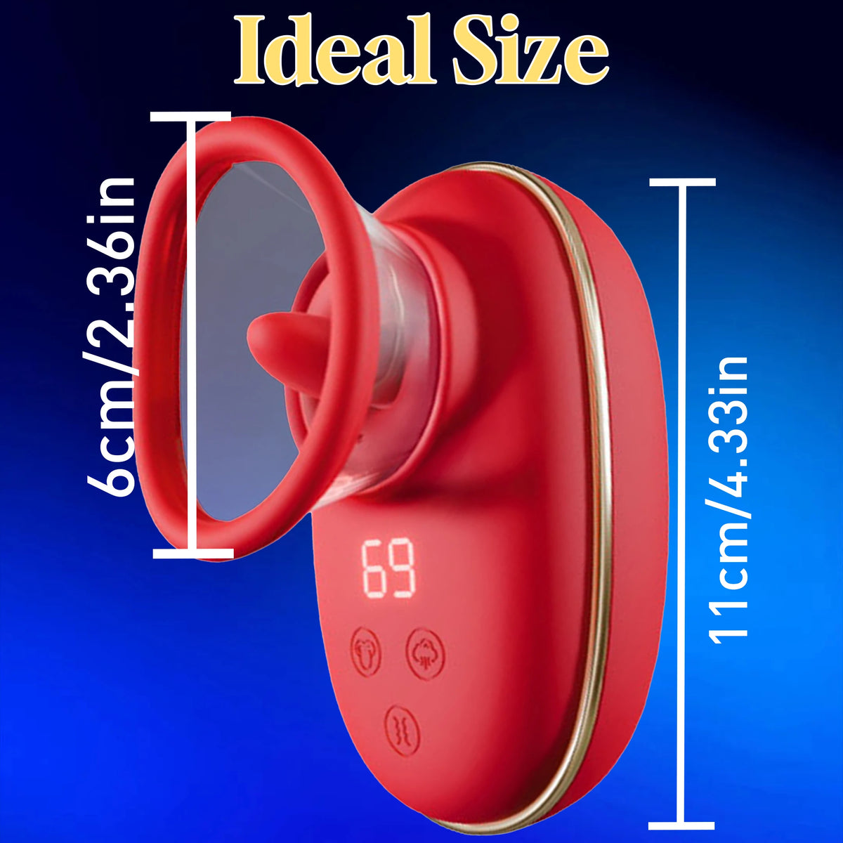 Automatic Female Sucking Licking Vibrator 9 Speed Clitoral Stimulator