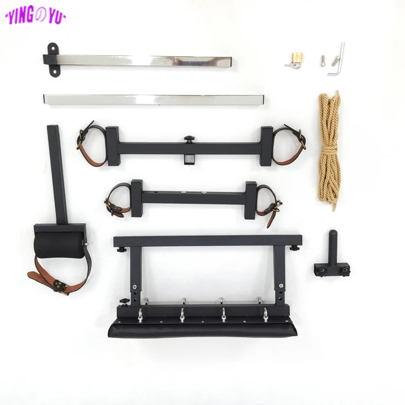 Large Kneeling Bondage Bed Metal Frame Sex Furniture