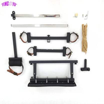 Large Kneeling Bondage Bed Metal Frame Sex Furniture