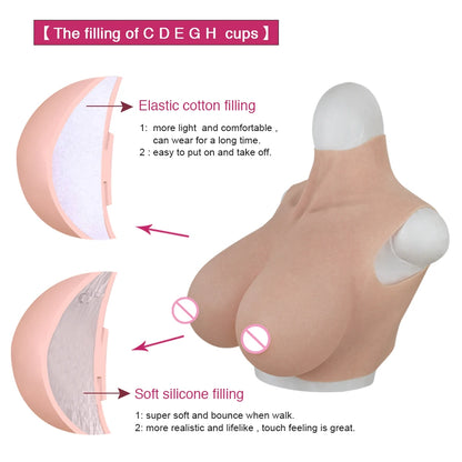 Large Silicone Breast Form S - Z Cup
