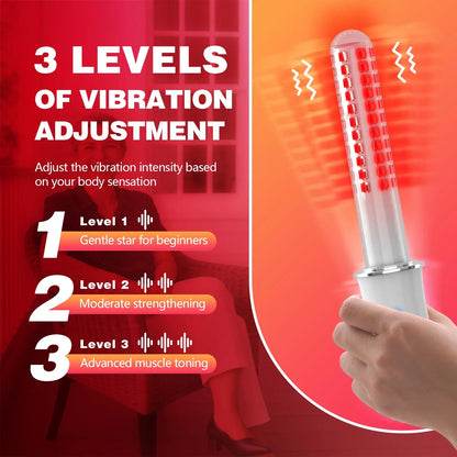 Vaginal Hygiene Care Wand 136 Light Diode Red&Blue Light TherapyDevice for Vaginitis&Incontinence IPX5 Waterproo Female Vaginal Health
