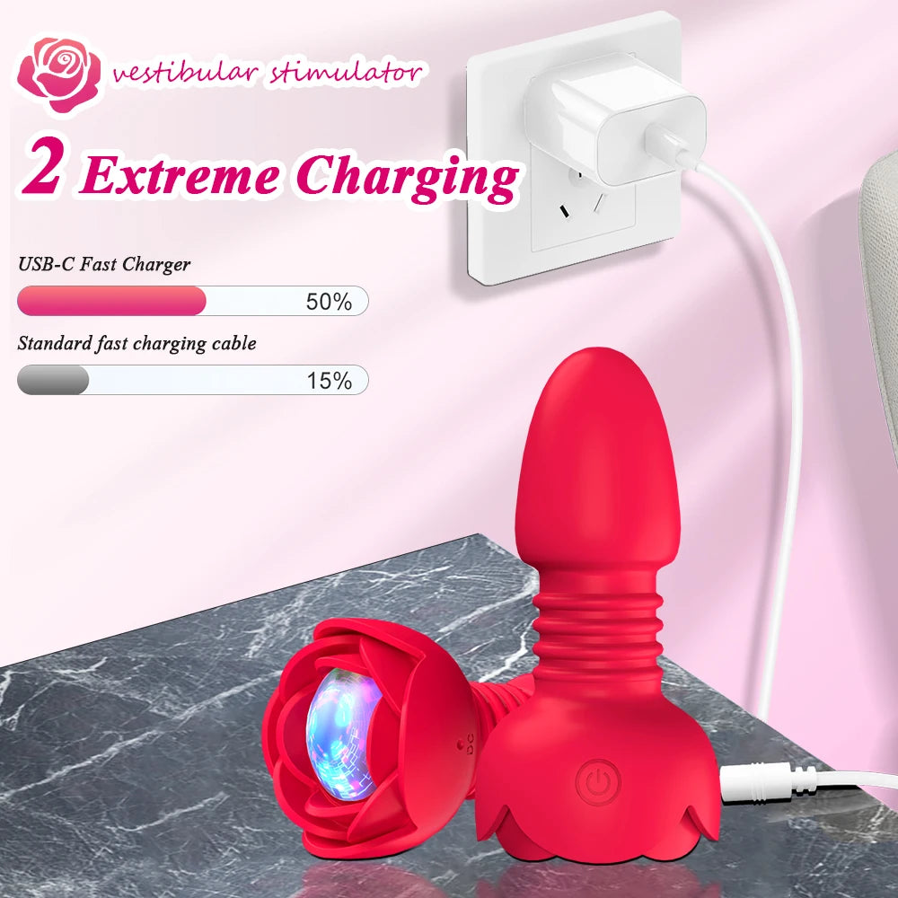 Wireless 10 Speed Bluetooth Anal Vibrator Remote Control Voice-Activated