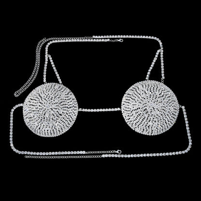 Sea Shell Bra Top Woman Crystal Lingerie Chain Apparel