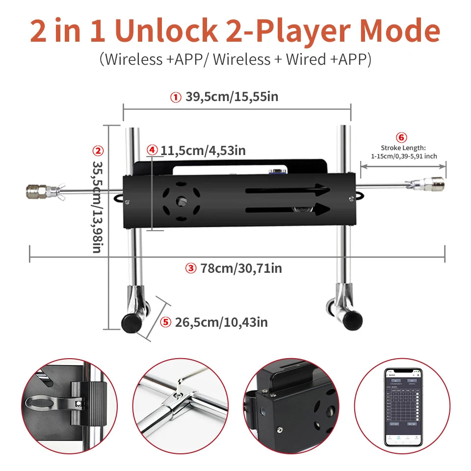 Wireless APP Sex Machine with Amazing Features