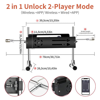 Wireless APP Sex Machine with Amazing Features