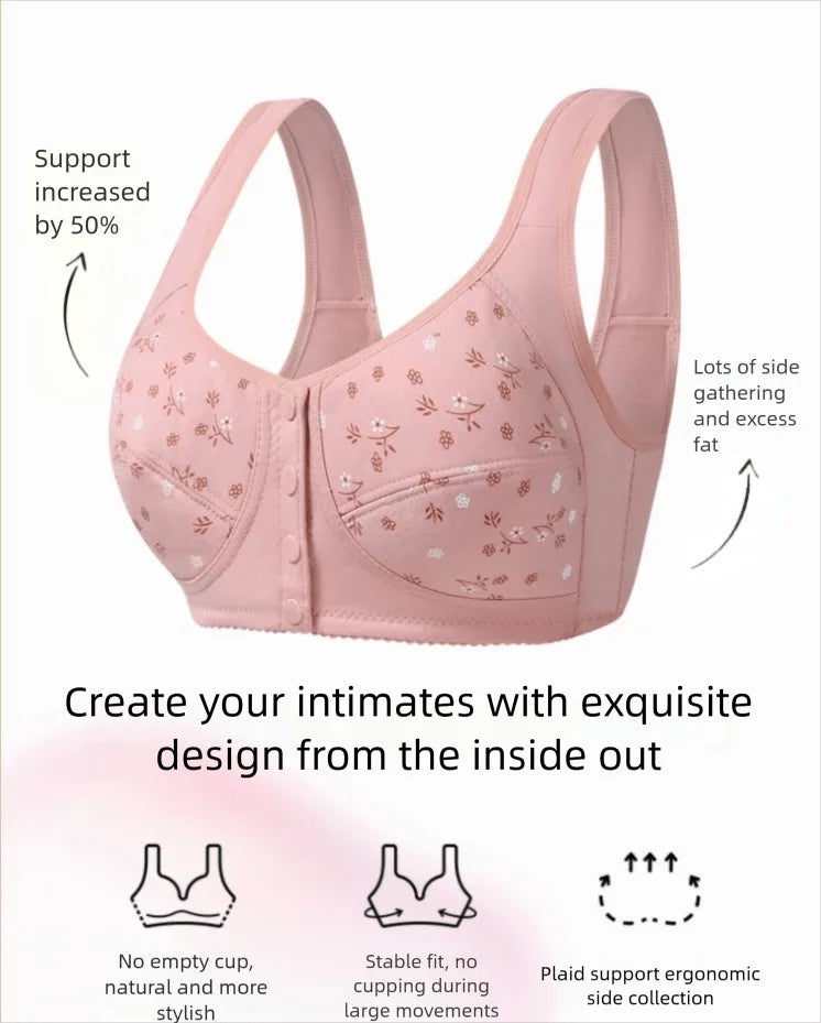 7pcs Elegant Lace Push Up Seamless Bras for Women Large Plus Size Breathable Lingerie