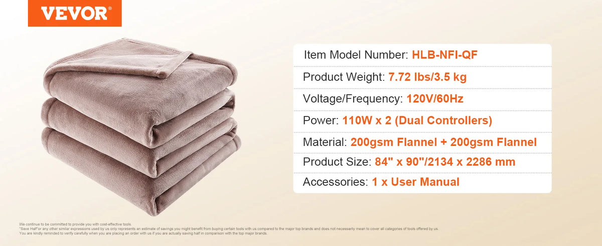 Heated Blanket Electric Throw 4 Sizes Soft Flannel & Sherpa Heating Blanket with 3 Hours Timer Auto-off 5 Heating Level