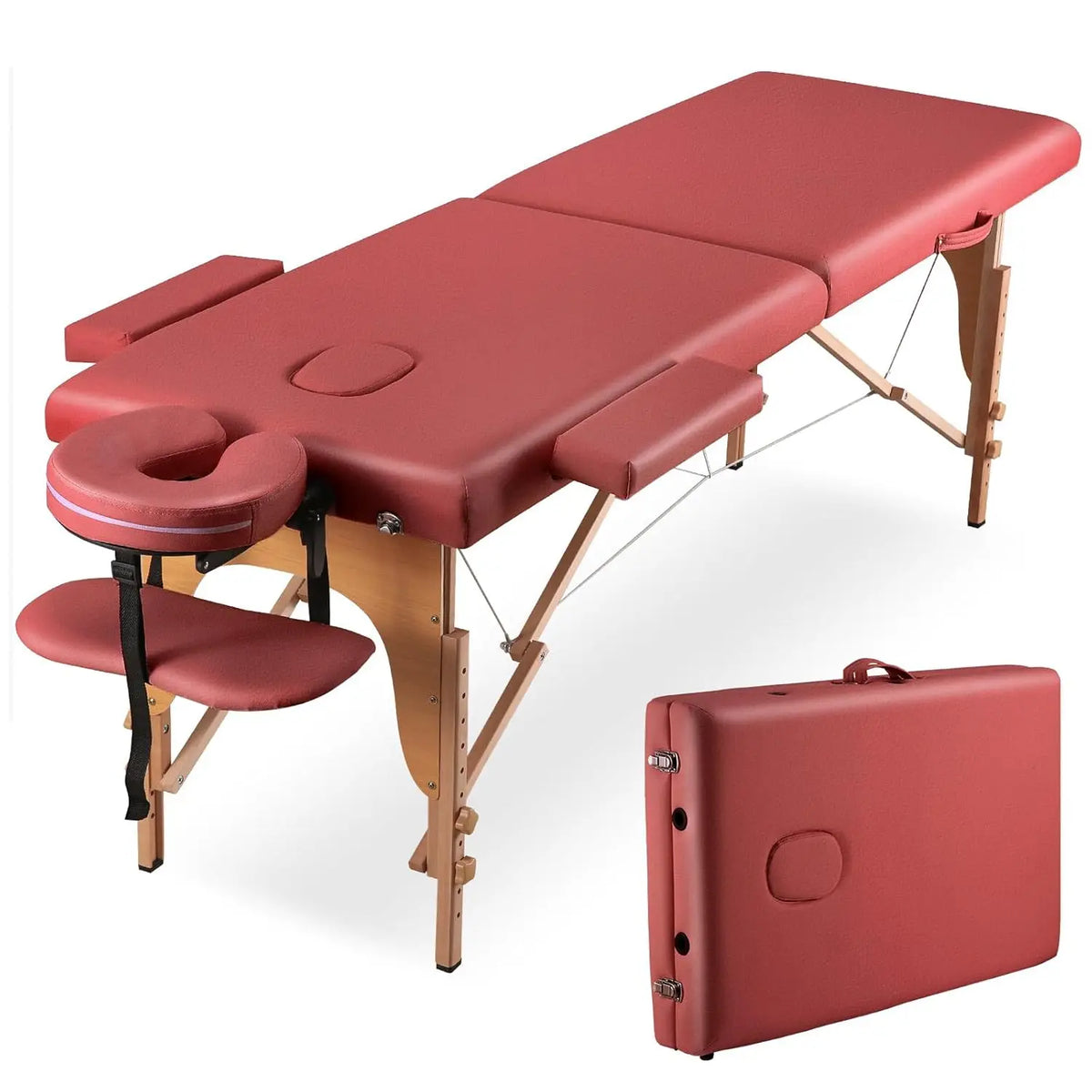 Massage Table Portable Wooden Bed 24" Wide Foldable