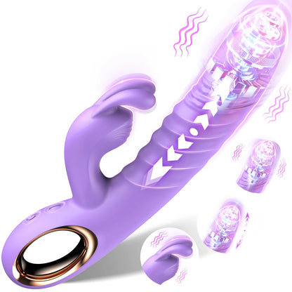 Thrusting Swing Handheld Rabbit Vibrator