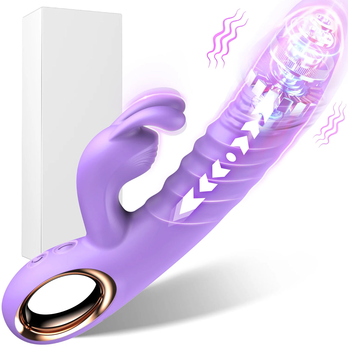 Thrusting Swing Handheld Rabbit Vibrator