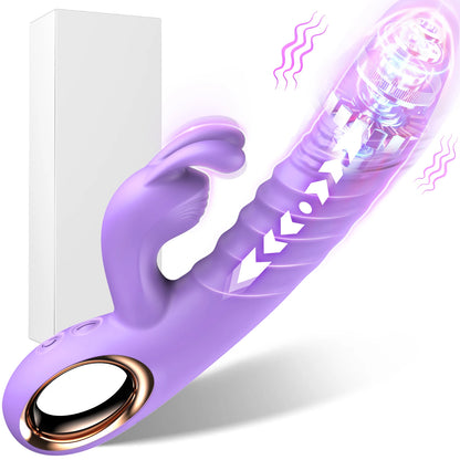 Thrusting Swing Handheld Rabbit Vibrator