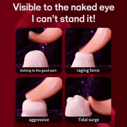 1pc Rose Toy, Clitoral G Spot Tongue Licking Vibrator