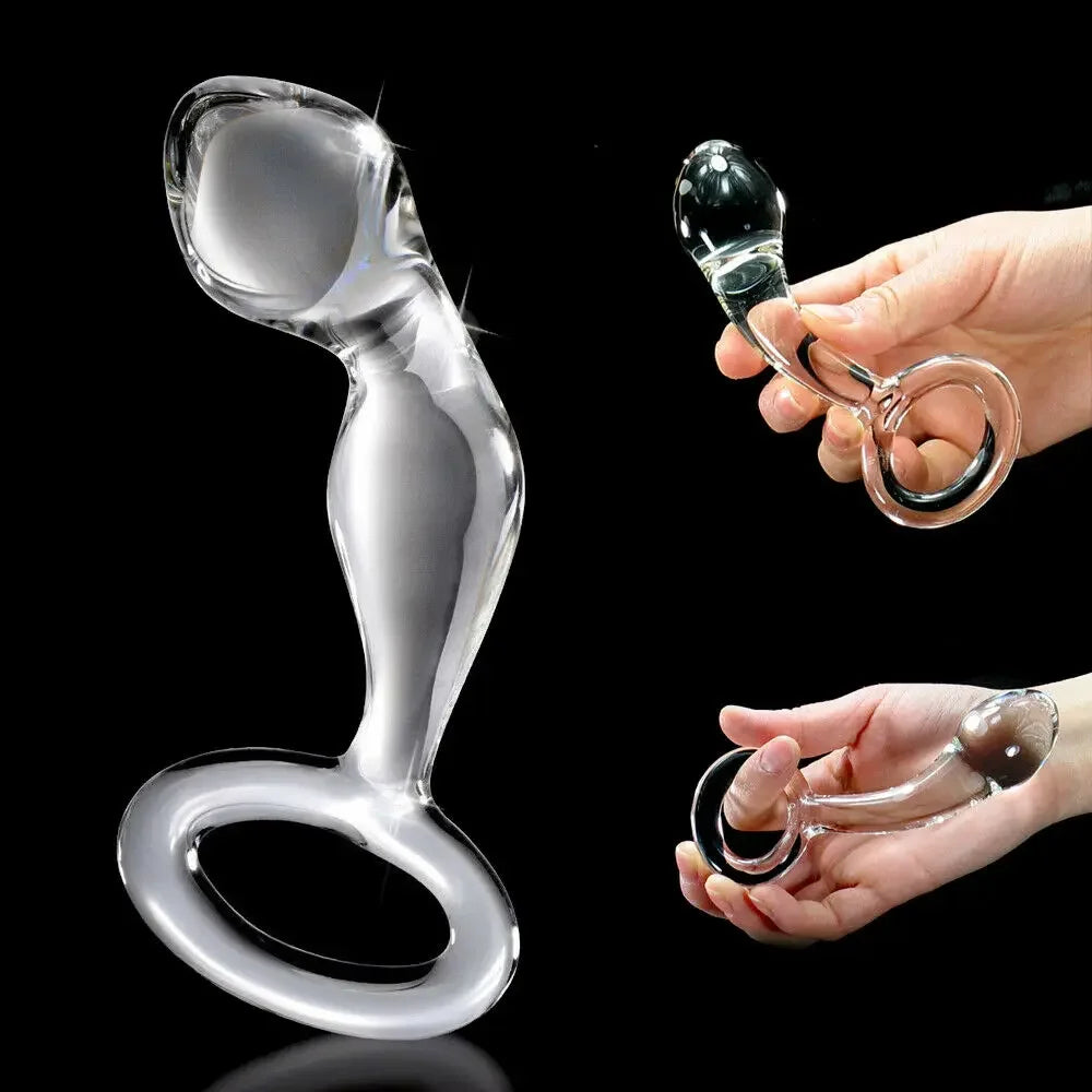 Female Crystal Glass Dildo Wand