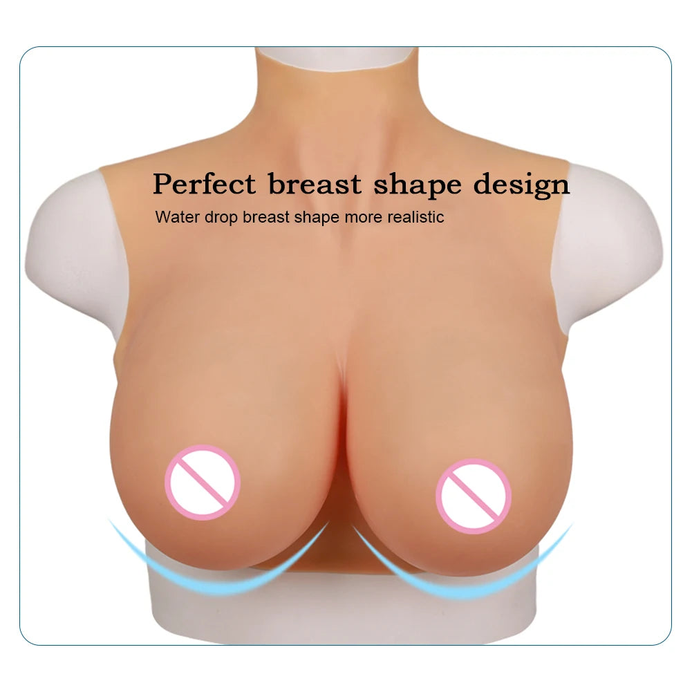 Thin Silicone Breast Crossdresser
