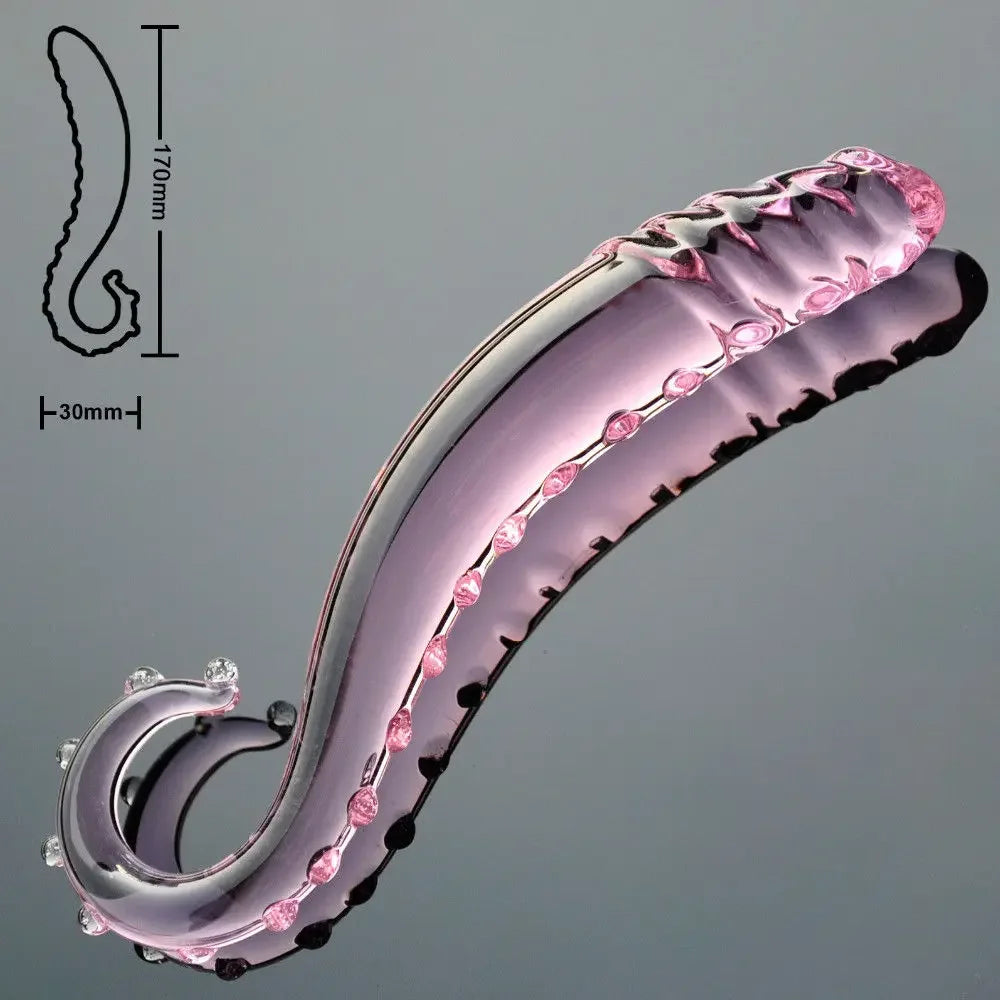 Female Crystal Glass Dildo Wand