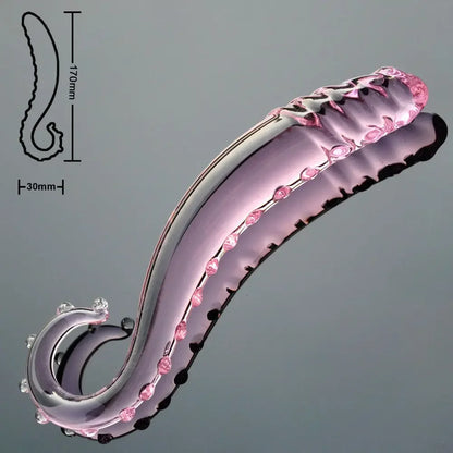 Female Crystal Glass Dildo Wand