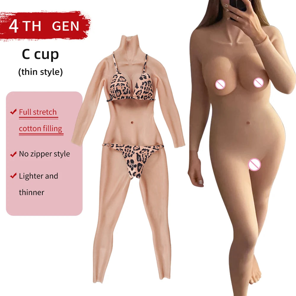 Full Body Silicone Onesie No Oil Crossdresser
