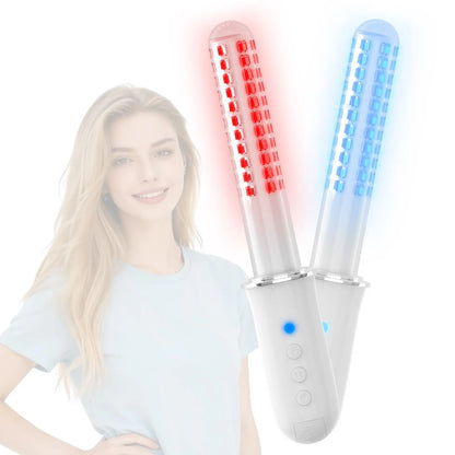 Vaginal Hygiene Care Wand 136 Light Diode Red&Blue Light TherapyDevice for Vaginitis&Incontinence IPX5 Waterproo Female Vaginal Health