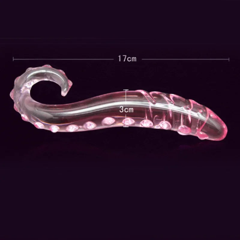 Female Crystal Glass Dildo Wand