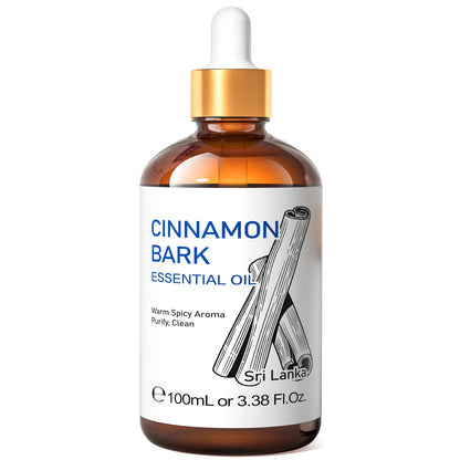 Spearmint Vanilla Rose Cinnamon Lemon Essential Oils,100ML Pure Oil for Diffuser,  Humidifier, Massage Muscle Relief Bath