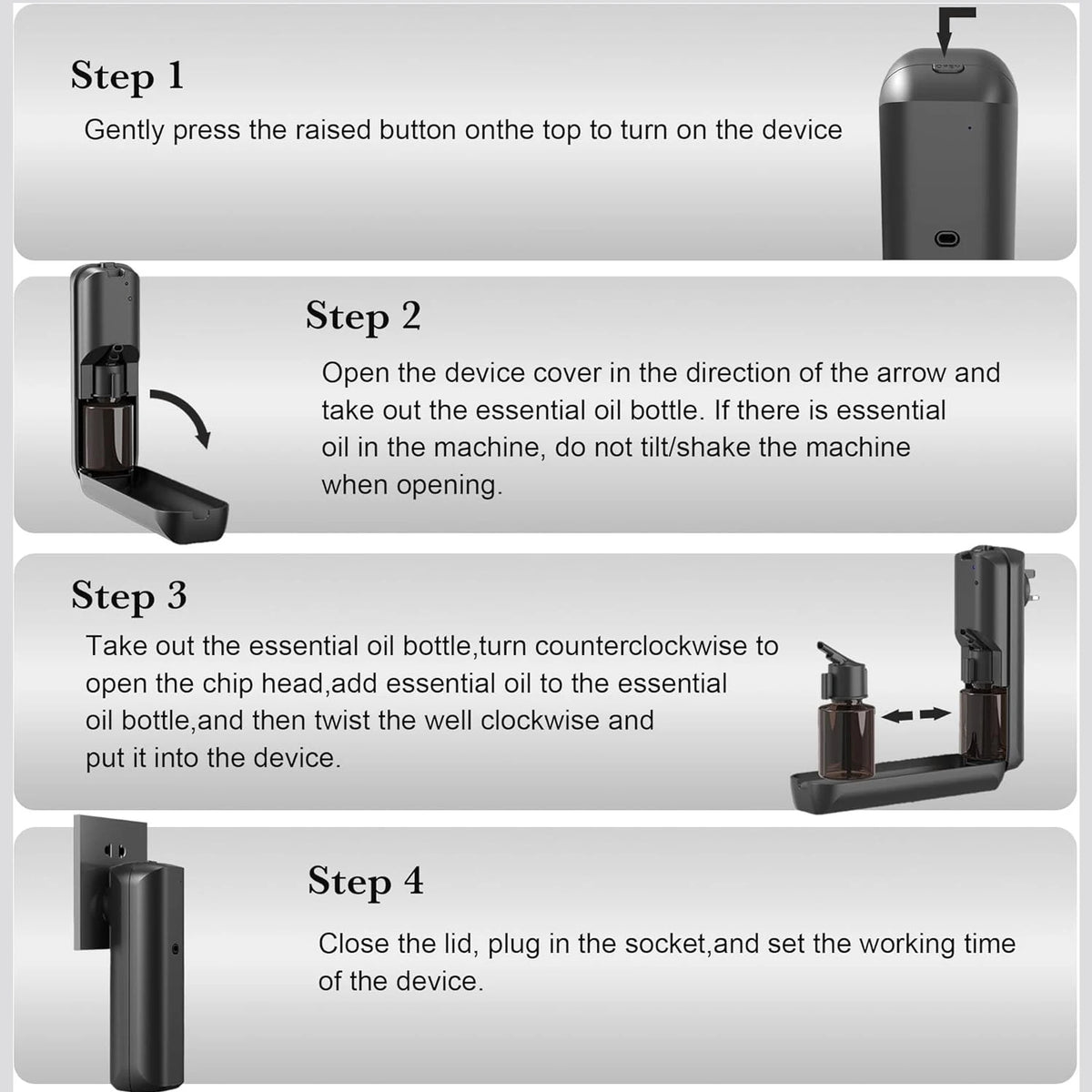 Plug in Oil Diffuser Bluetooth Aromatherapy