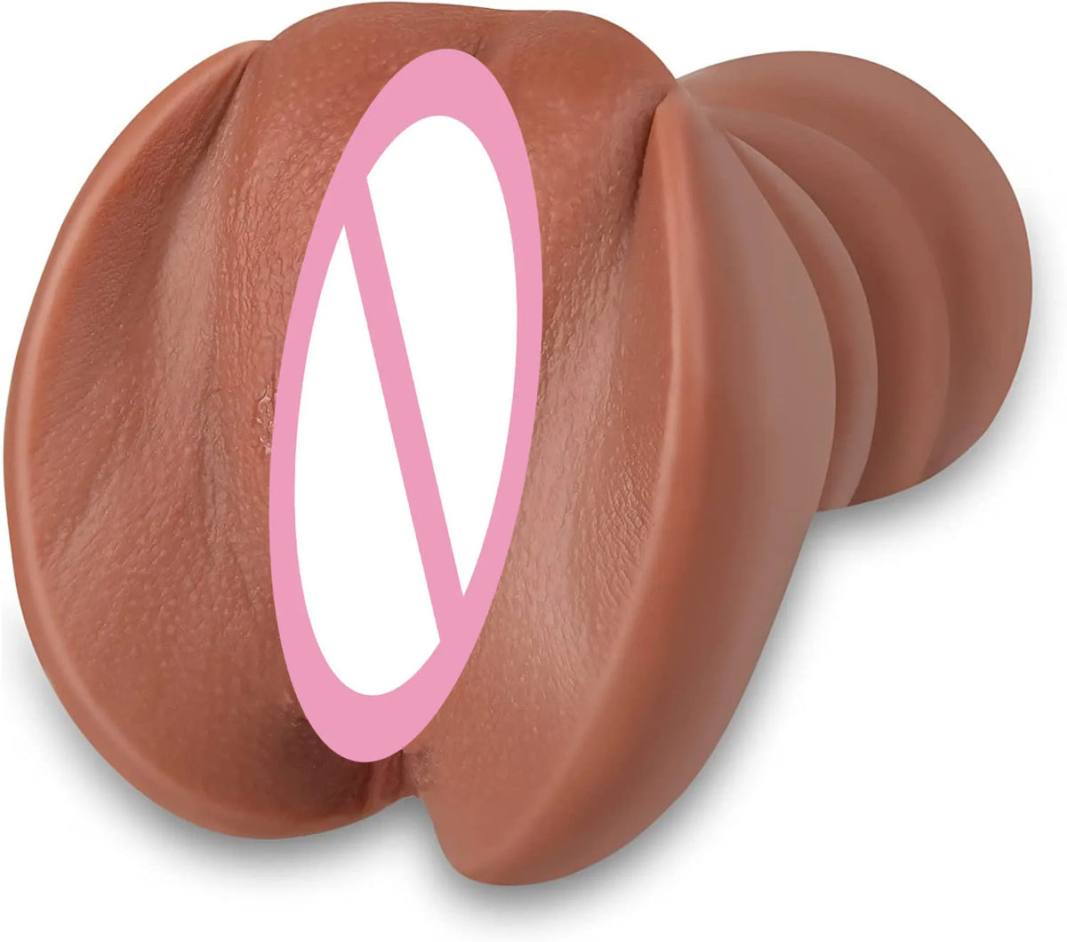 1.63 LB Brown realist sex toys for man masturbator two channel