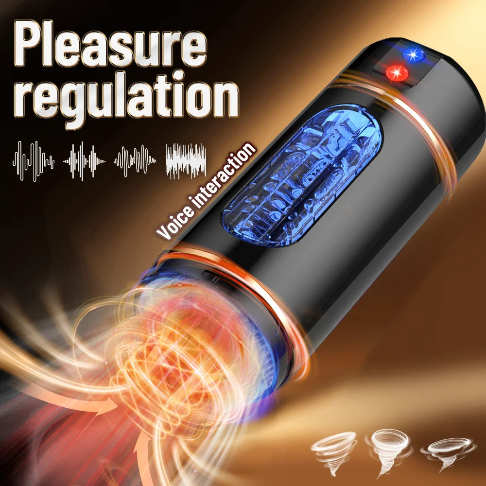 Men's Masturbator Intelligent Voice Penis Training Vibrator