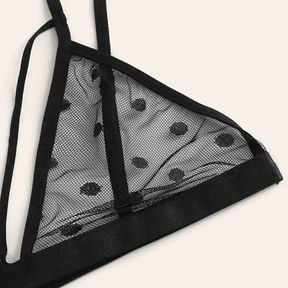 New Women Plus Size Lace Lingerie Tulle See-Through Sheer Mesh