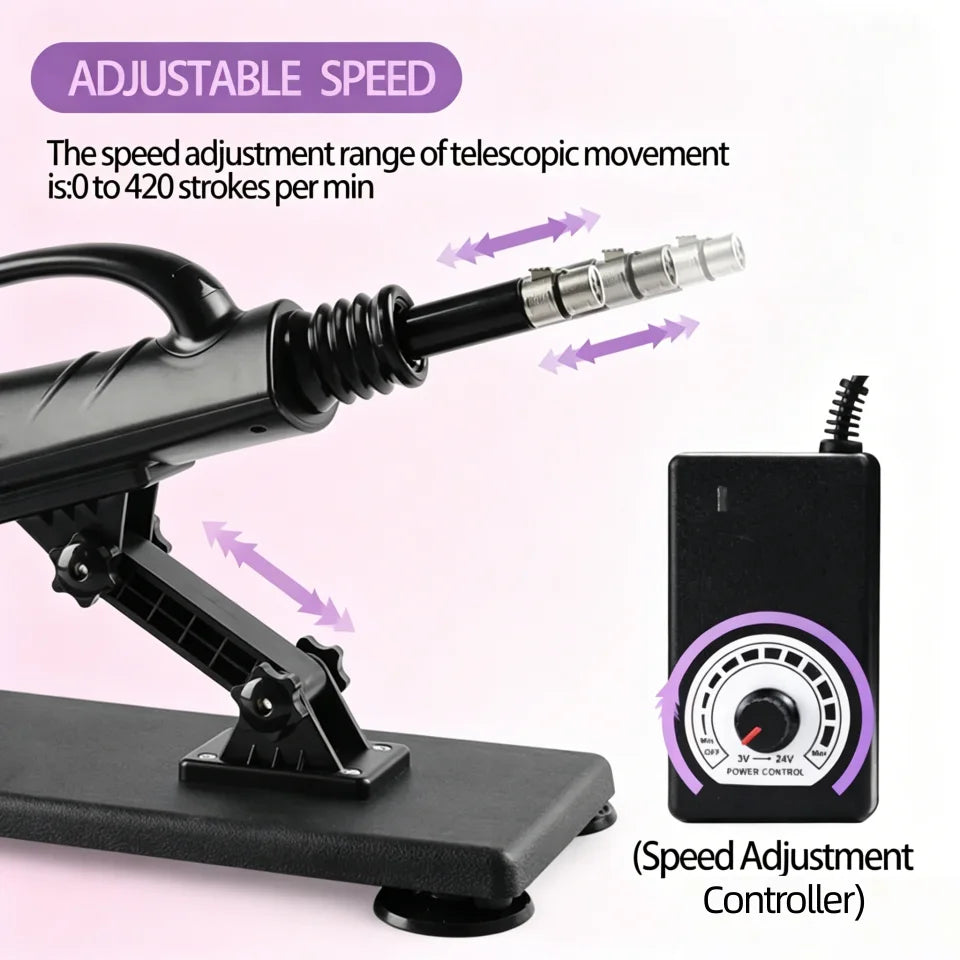 Sex Machine for Women and Men with Dildo Attachment