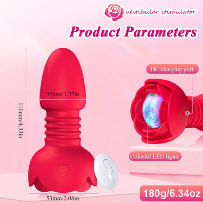 Wireless 10 Speed Bluetooth Anal Vibrator Remote Control Voice-Activated