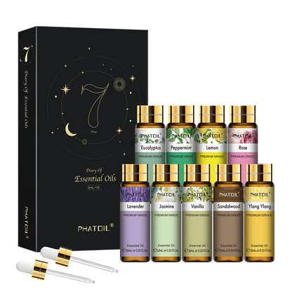 9pcs Essential Oils Gift Set 10ml For Aromatherapy Diffuser Candle Making