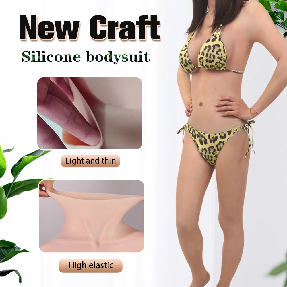 Silicone Bodysuit Fake Vagina Realistic Breast For Crossdresser