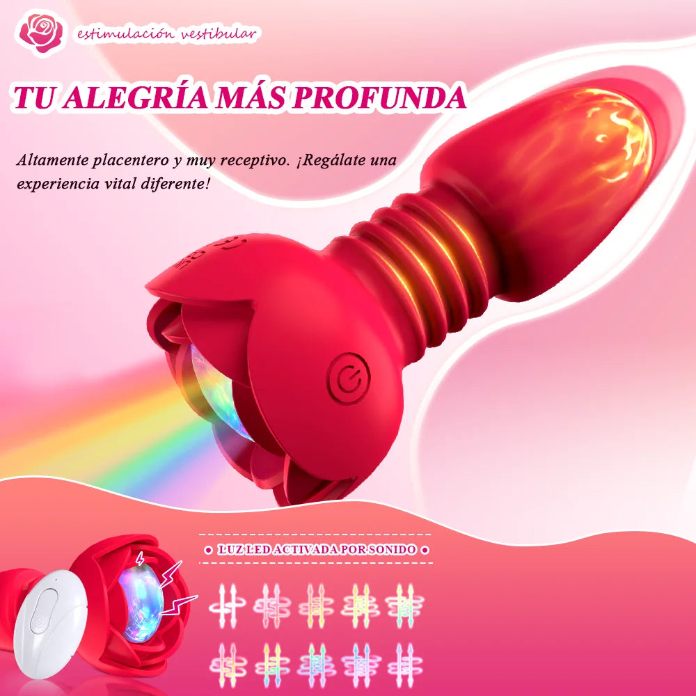 Wireless 10 Speed Bluetooth Anal Vibrator Remote Control Voice-Activated