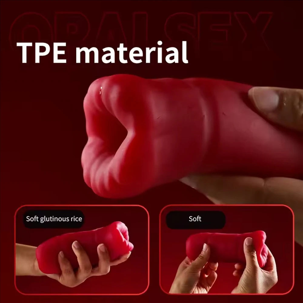 Automatic Male Masturbator Cup for Men Tongue Licking Vibrator
