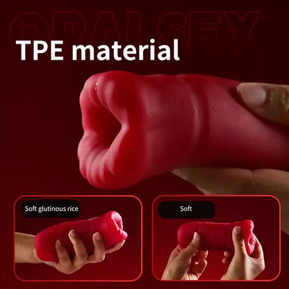 Automatic Male Masturbator Cup for Men Tongue Licking Vibrator