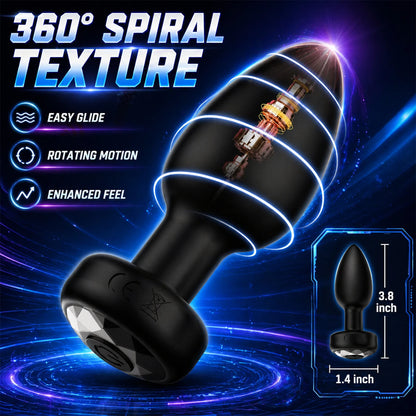 USB Rechargeable Anal Plug Vibrator for Men Women, Silicone Butt Plug Prostate Massager, Powerful Vibrating Adult Toy,