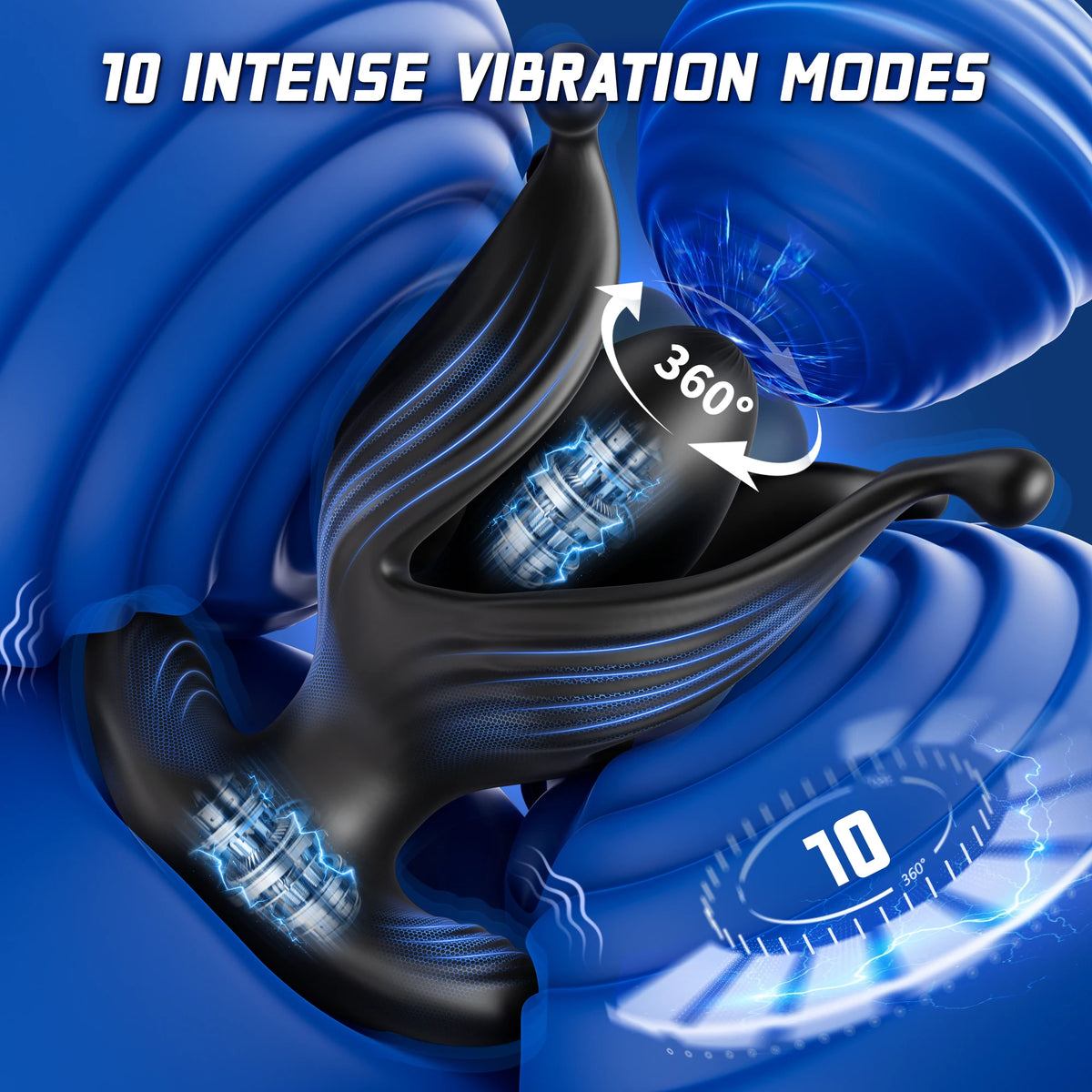 APP Control Male Prostate Massager Anal Vibrator Rotating  360°