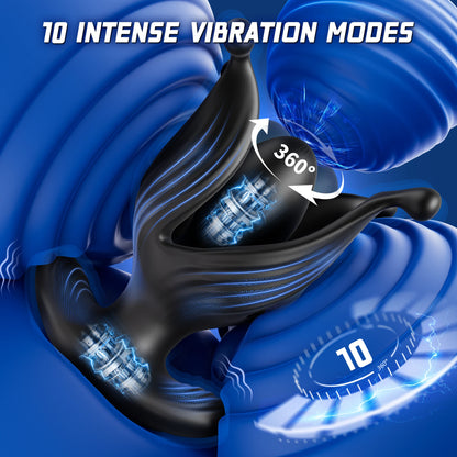 APP Control Male Prostate Massager Anal Vibrator Rotating  360°