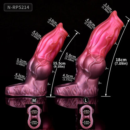 SHAZ Dog Knot Penis Sleeve Cock Enlargement & Extender Sheath Girth Increase