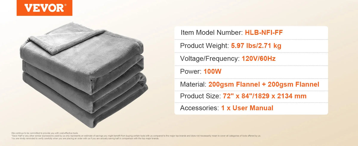 Heated Blanket Electric Throw 4 Sizes Soft Flannel & Sherpa Heating Blanket with 3 Hours Timer Auto-off 5 Heating Level