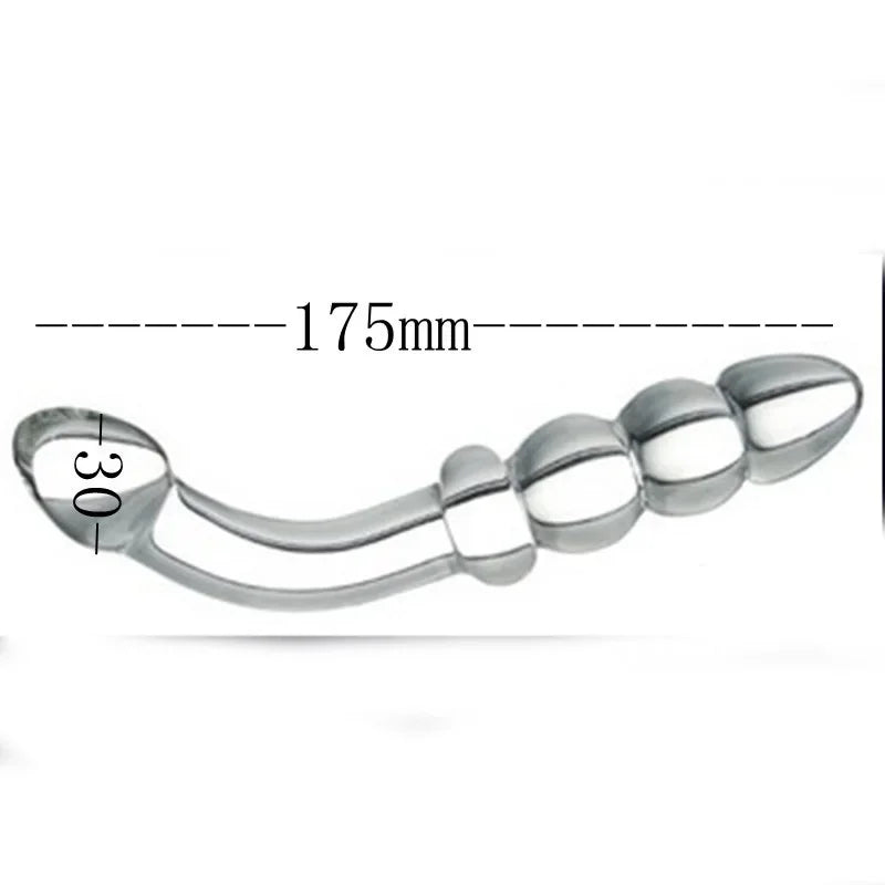 Female Crystal Glass Dildo Wand
