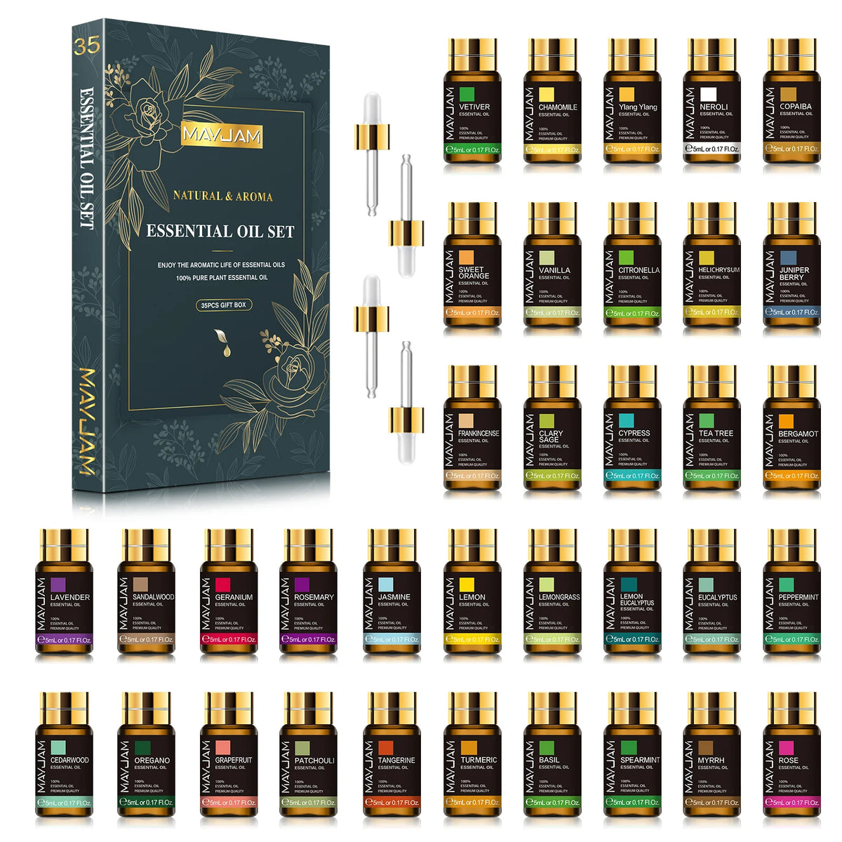 35pcs/set Essential Oils For Humidifier Diffuser Burner Scented Candle Soaps Air Freshener