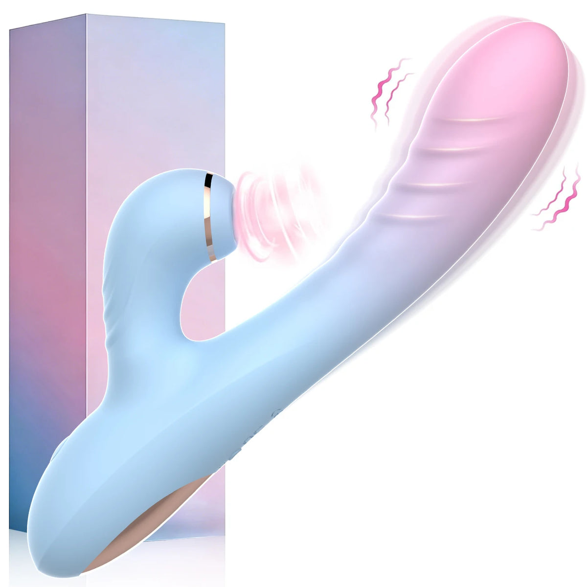 2 IN 1 Dildo Vibrator Sucking Vacuum Stimulator