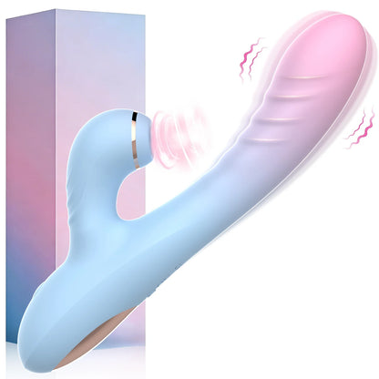2 IN 1 Dildo Vibrator Sucking Vacuum Stimulator