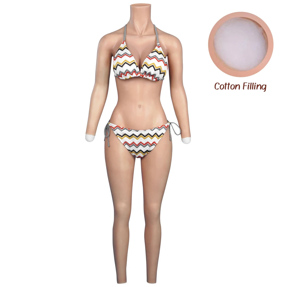 Silicone Bodysuit Fake Vagina Realistic Breast For Crossdresser